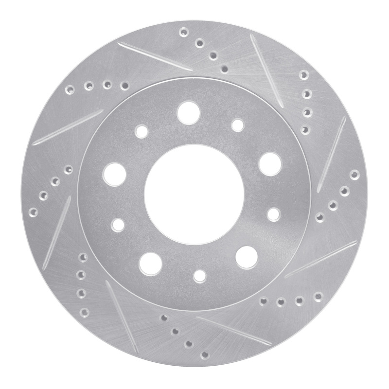 Ram Promaster 2500 Brake Rotor (1) - Rear Right - R1 Concepts - Drilled & Slotted - Silver - `14-`21